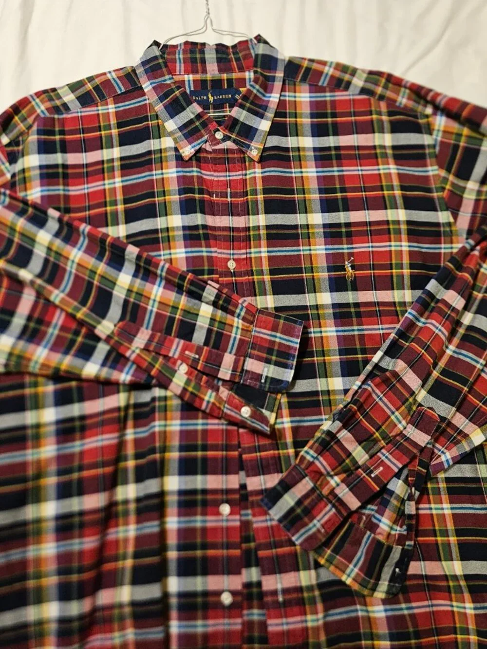 Polo Ralph Lauren Plaid Long Sleeve Button Down Shirt Big & Tall 3XLT